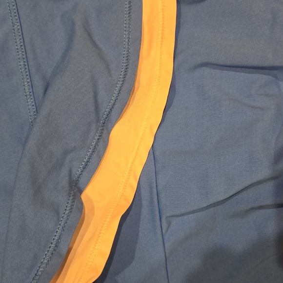 Lilly Pulitzer Luxletic Blue/White Zela Tiered Leisure Skort - Picture 5 of 9